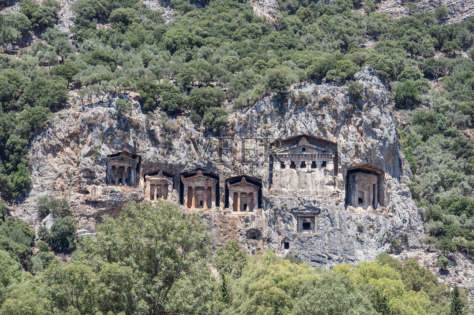 吕基亚埋葬。照片摄影图片