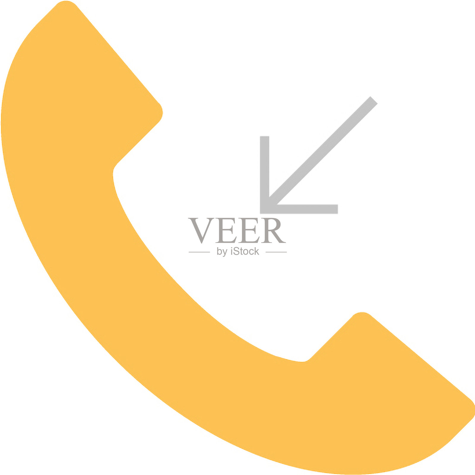 来电平面网页图标概念插画图片素材