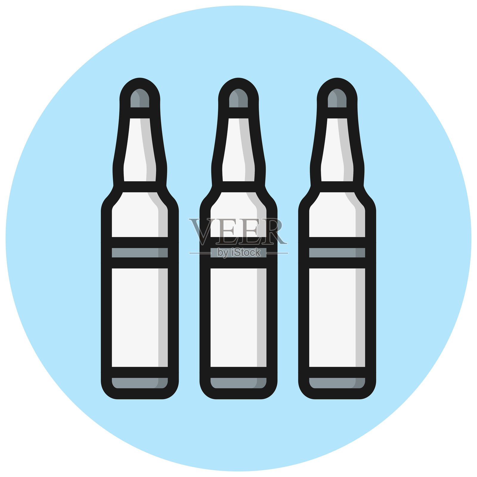 安瓿瓶矢量图标设计插图插画图片素材