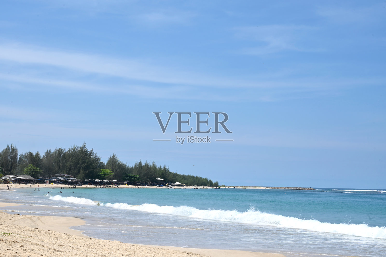 最美丽的地方是印度尼西亚亚齐的Lampuuk海滩。照片摄影图片