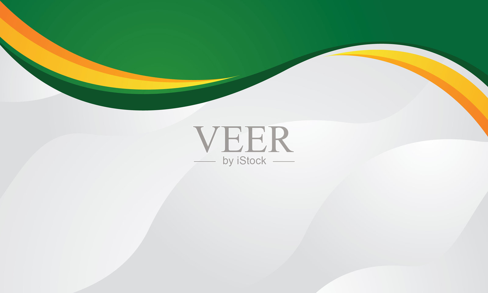 绿色波浪抽象背景矢量图插画图片素材