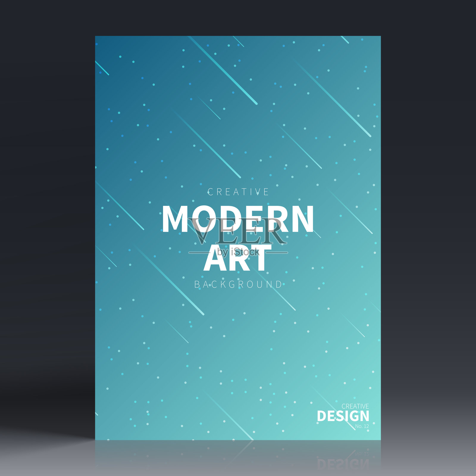 宣传册模板布局，蓝色封面设计，商业年度报告，传单，杂志插画图片素材