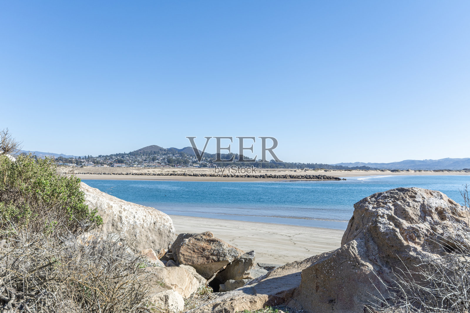 美国加利福尼亚州的太平洋海岸。照片摄影图片