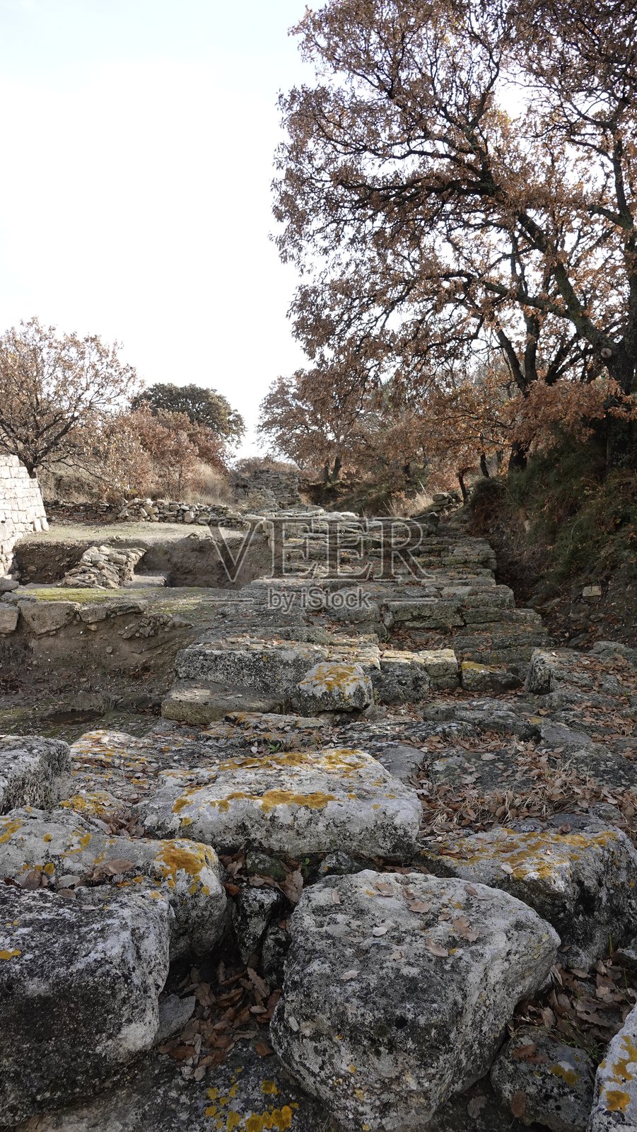 特洛伊古城遗址照片摄影图片