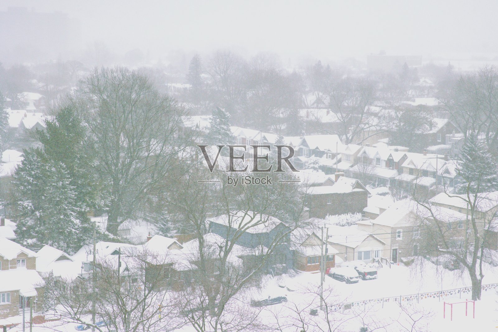 雪后东约克的多伦多风景照片摄影图片