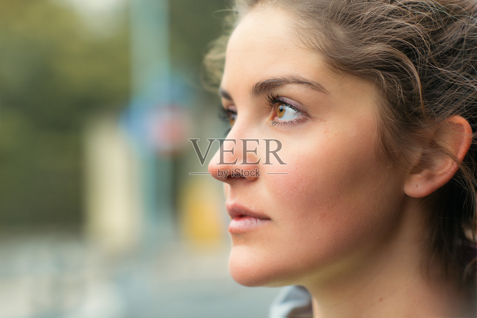 年轻女孩的特写镜头照片摄影图片