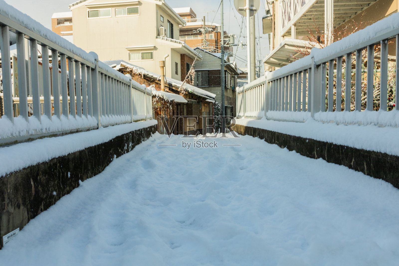 日本的雪景照片摄影图片