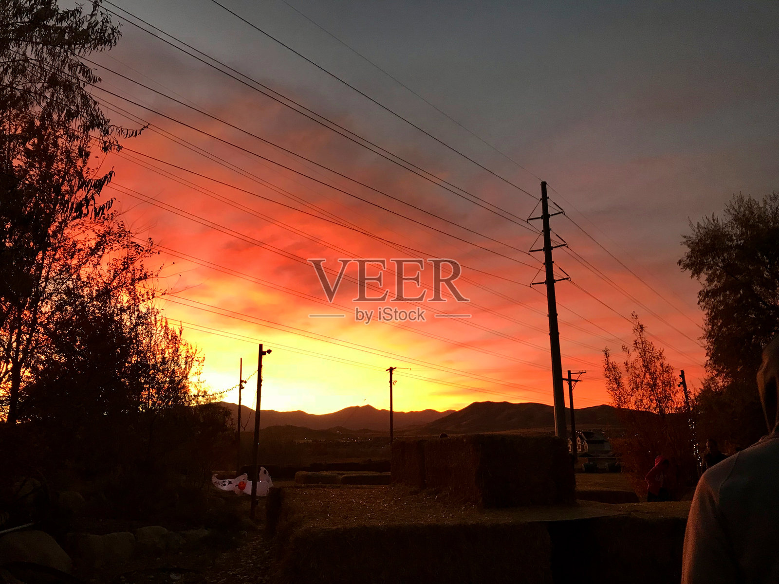 绚丽的日落照片摄影图片