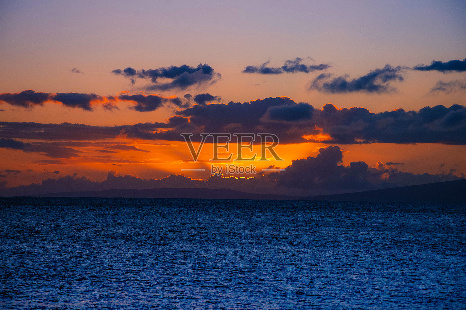 毛伊岛的日落照片摄影图片