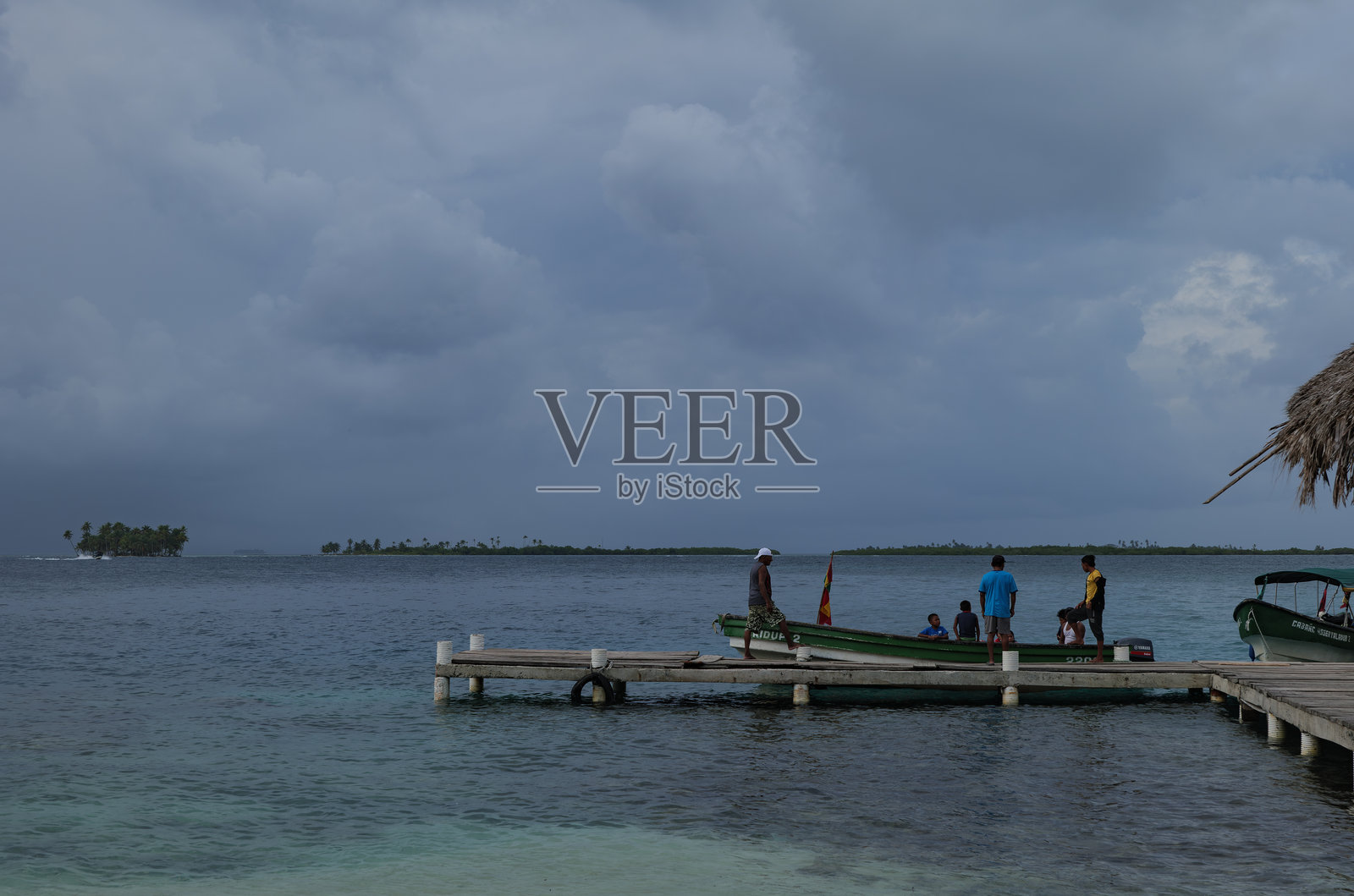 巴拿马圣布拉斯群岛。照片摄影图片