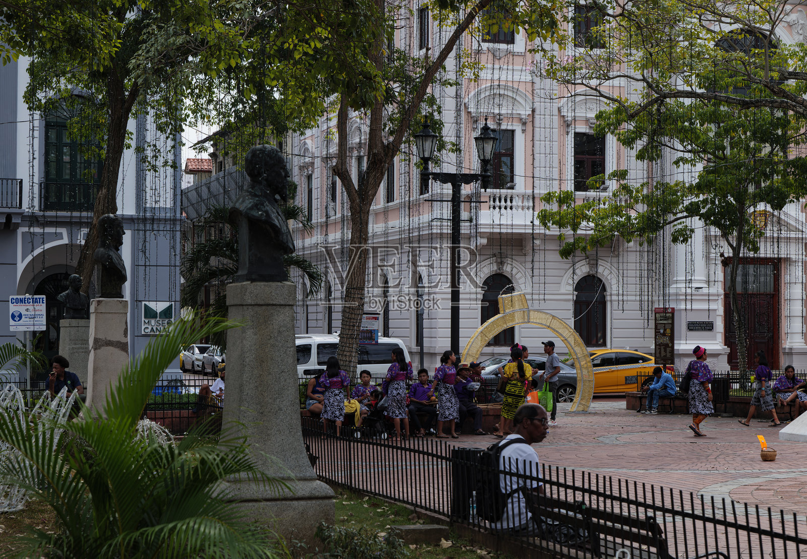 巴拿马城老城区照片摄影图片