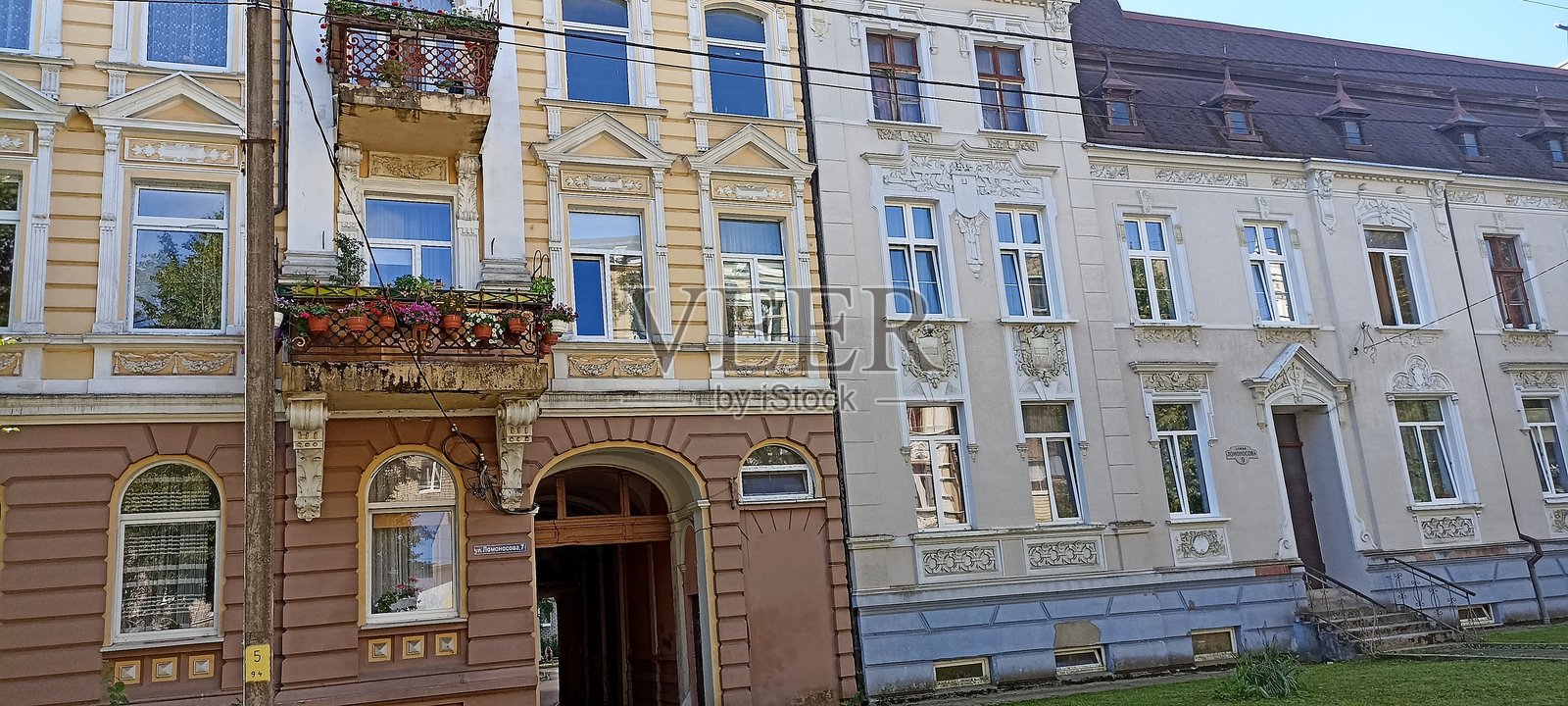 苏维埃街一排老建筑 2024年7月17日照片摄影图片