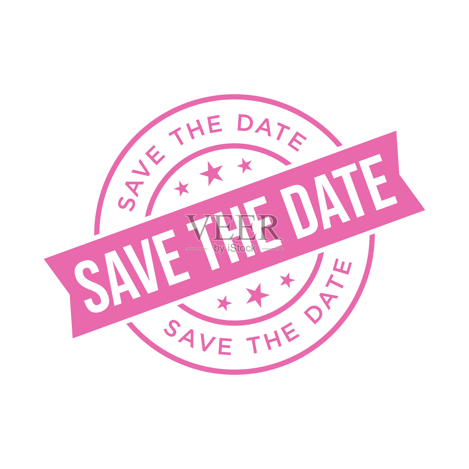 保存日期信件橡皮图章矢量模板插画图片素材