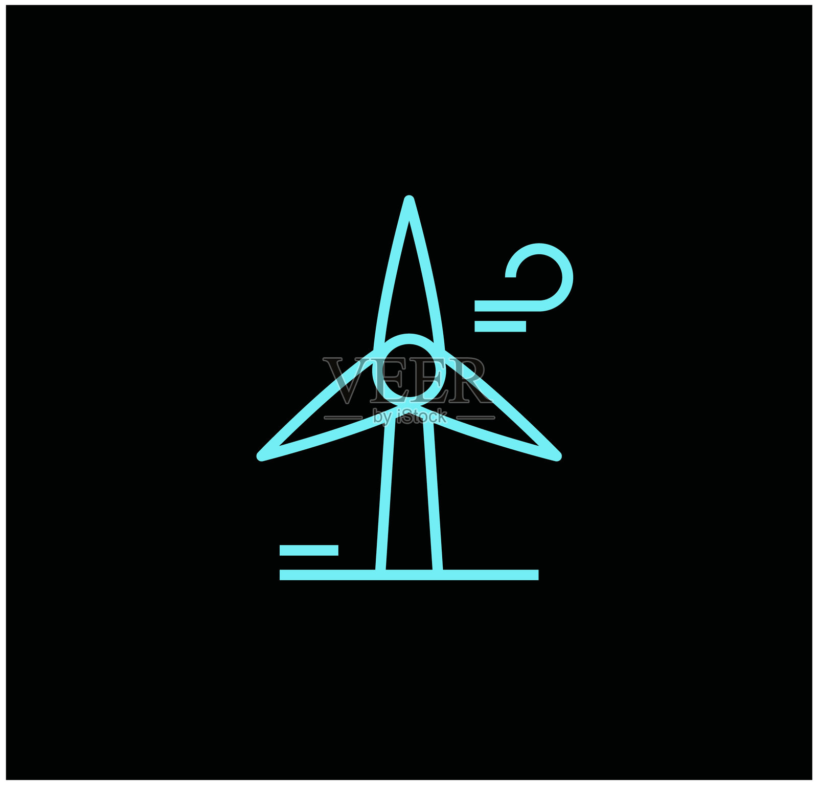 生态与绿色能源图标。自然、可再生替代能源、环境、回收、太阳能电池板、绿色电力、森林、风能。插画图片素材