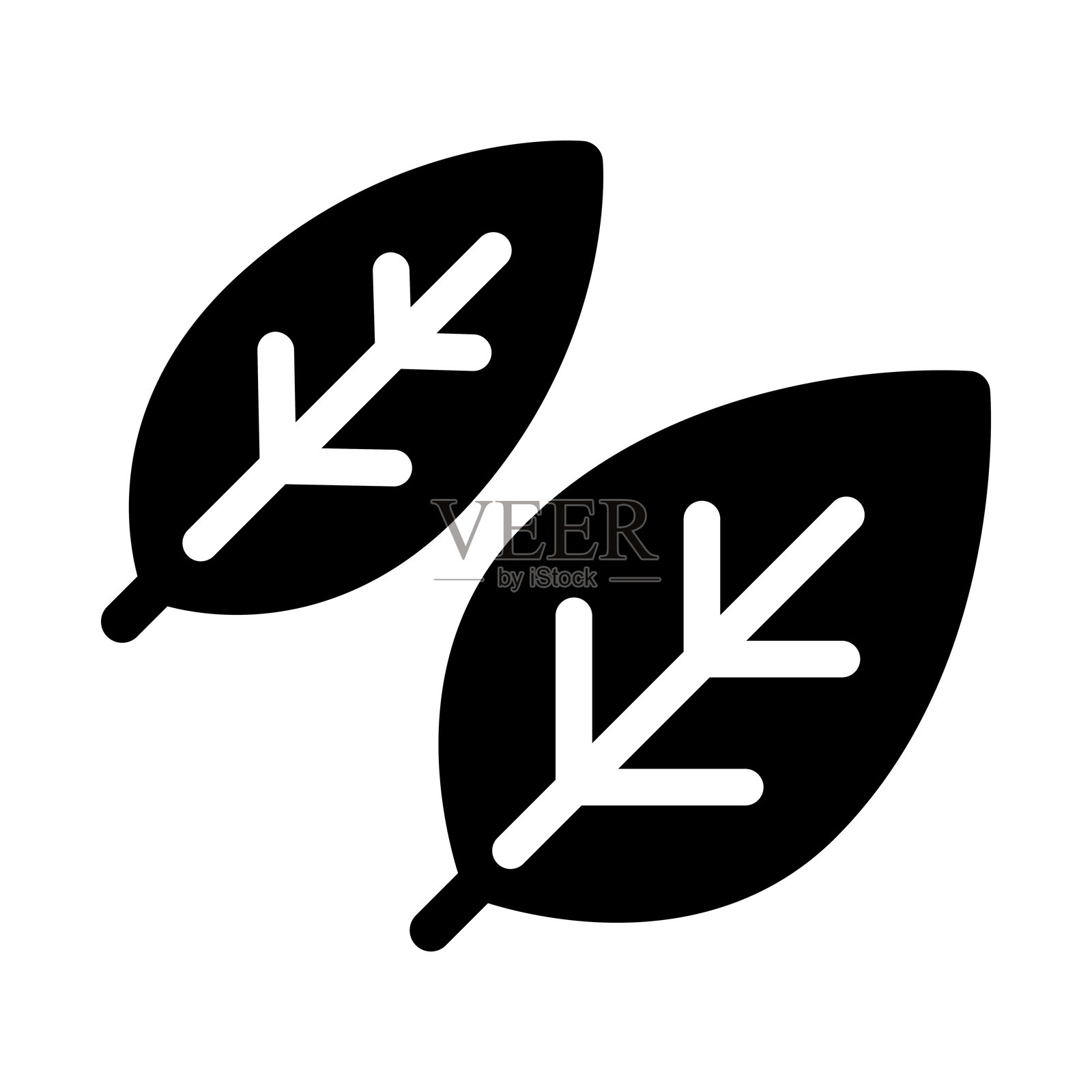 草药图标矢量插图平面设计插画图片素材