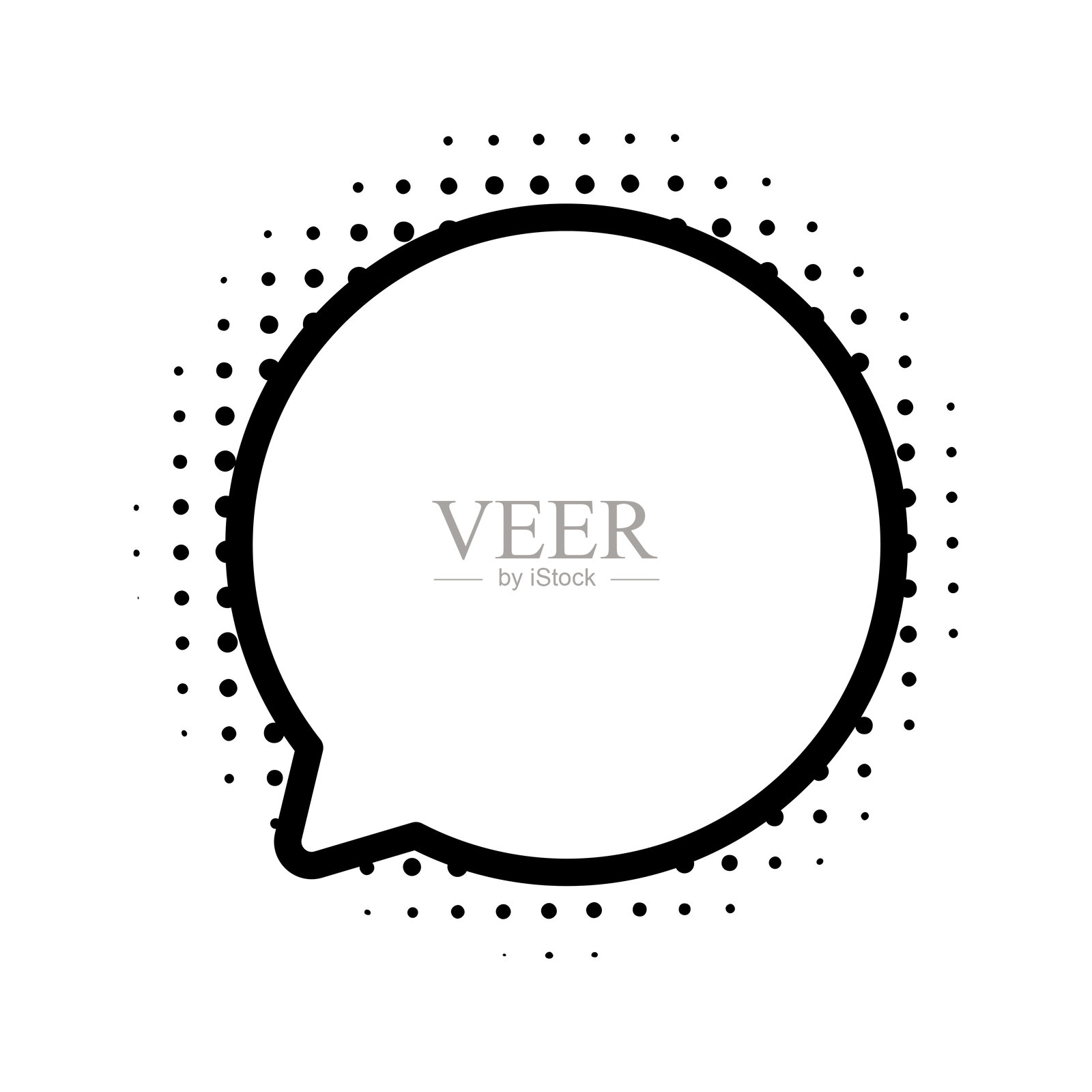 对话气泡图标。聊天图标。聊天消息图标。沟通图标。插画图片素材