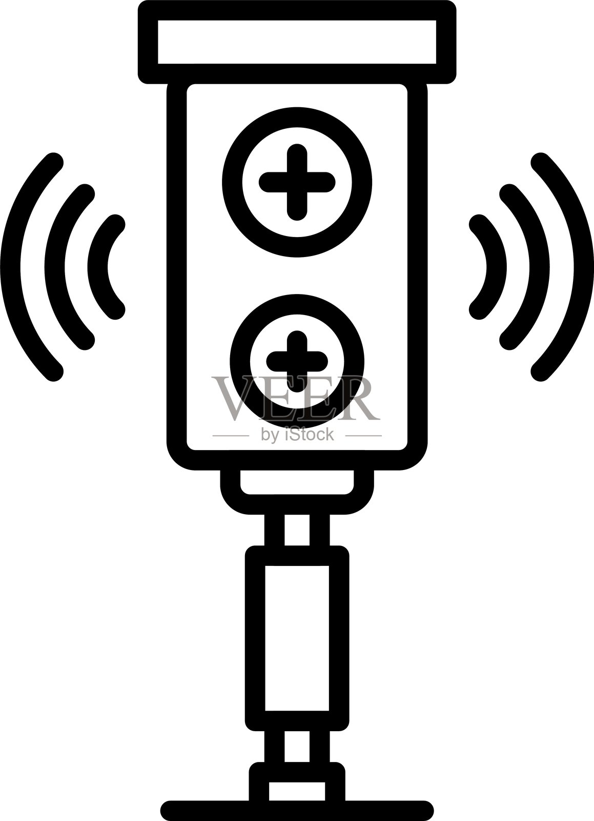 低音炮的图标插画图片素材