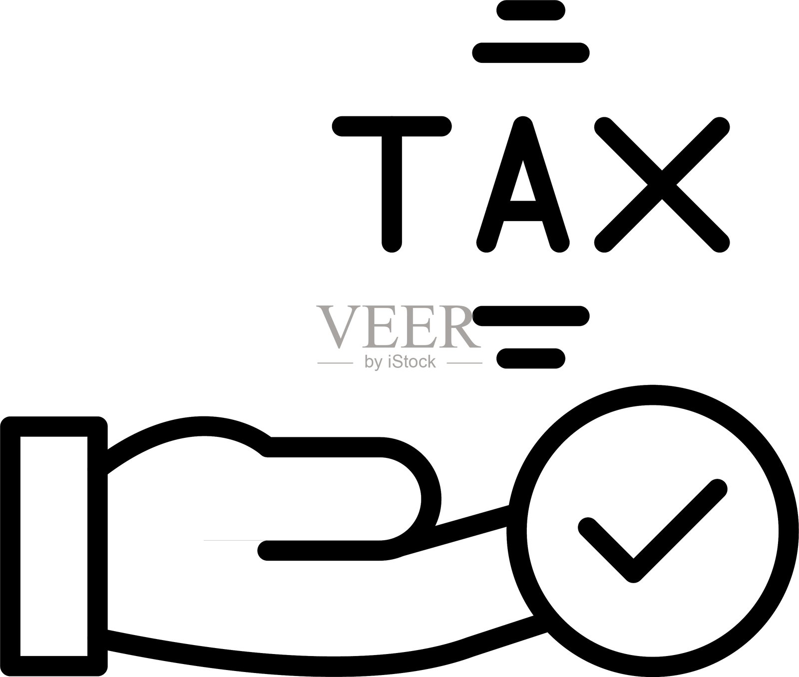 税务图标插画图片素材