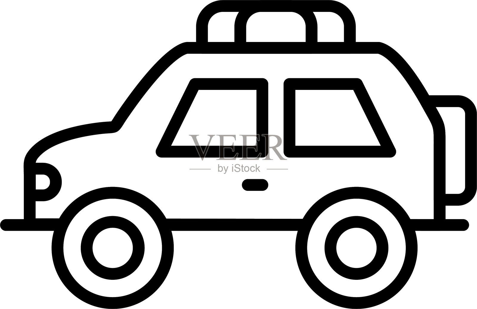 WiFi汽车图标插画图片素材