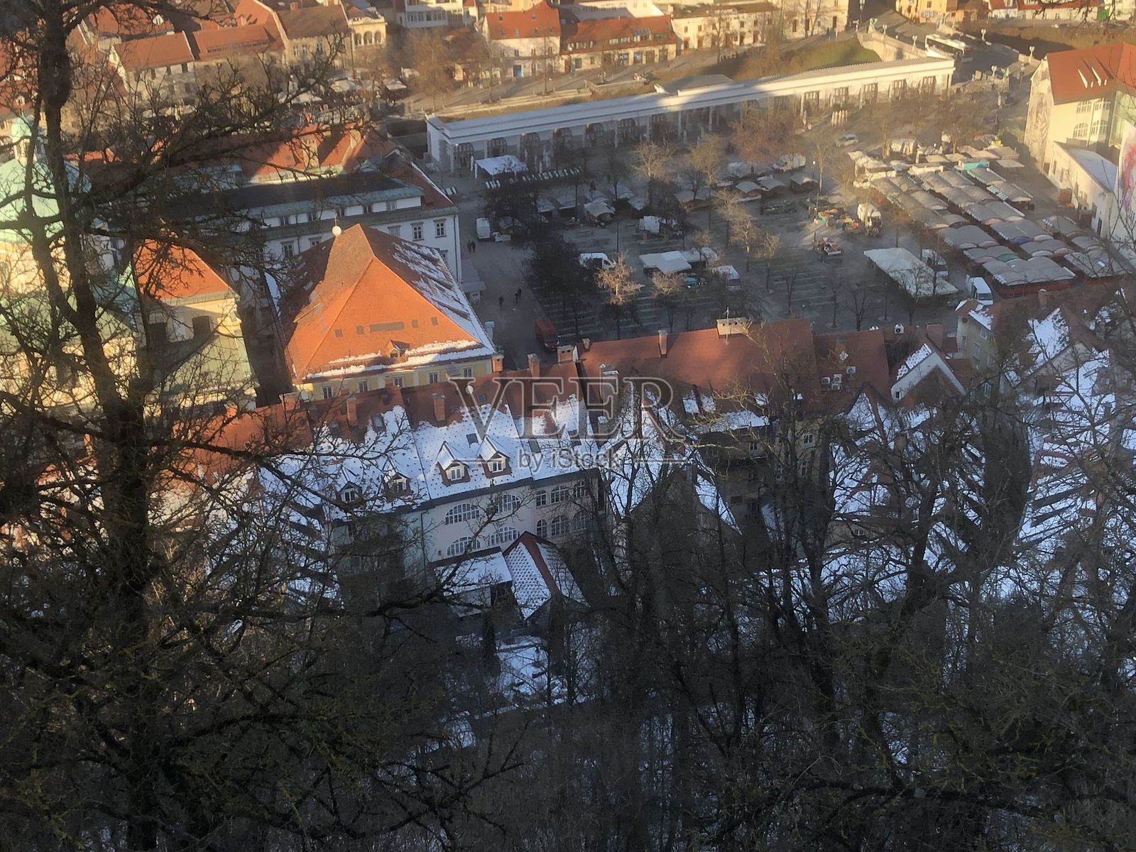 斯洛文尼亚卢布尔雅那的城市风光照片摄影图片