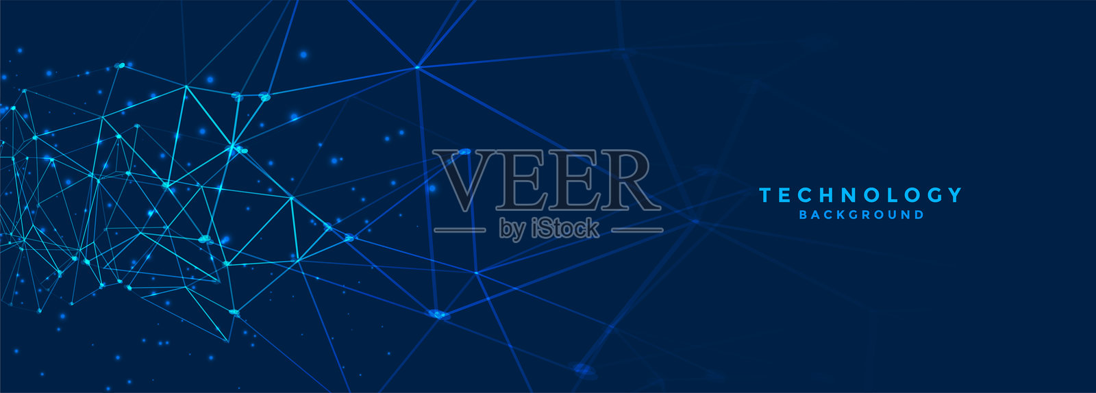 低多边形风格的未来科技背景，适用于互联网连接插画图片素材