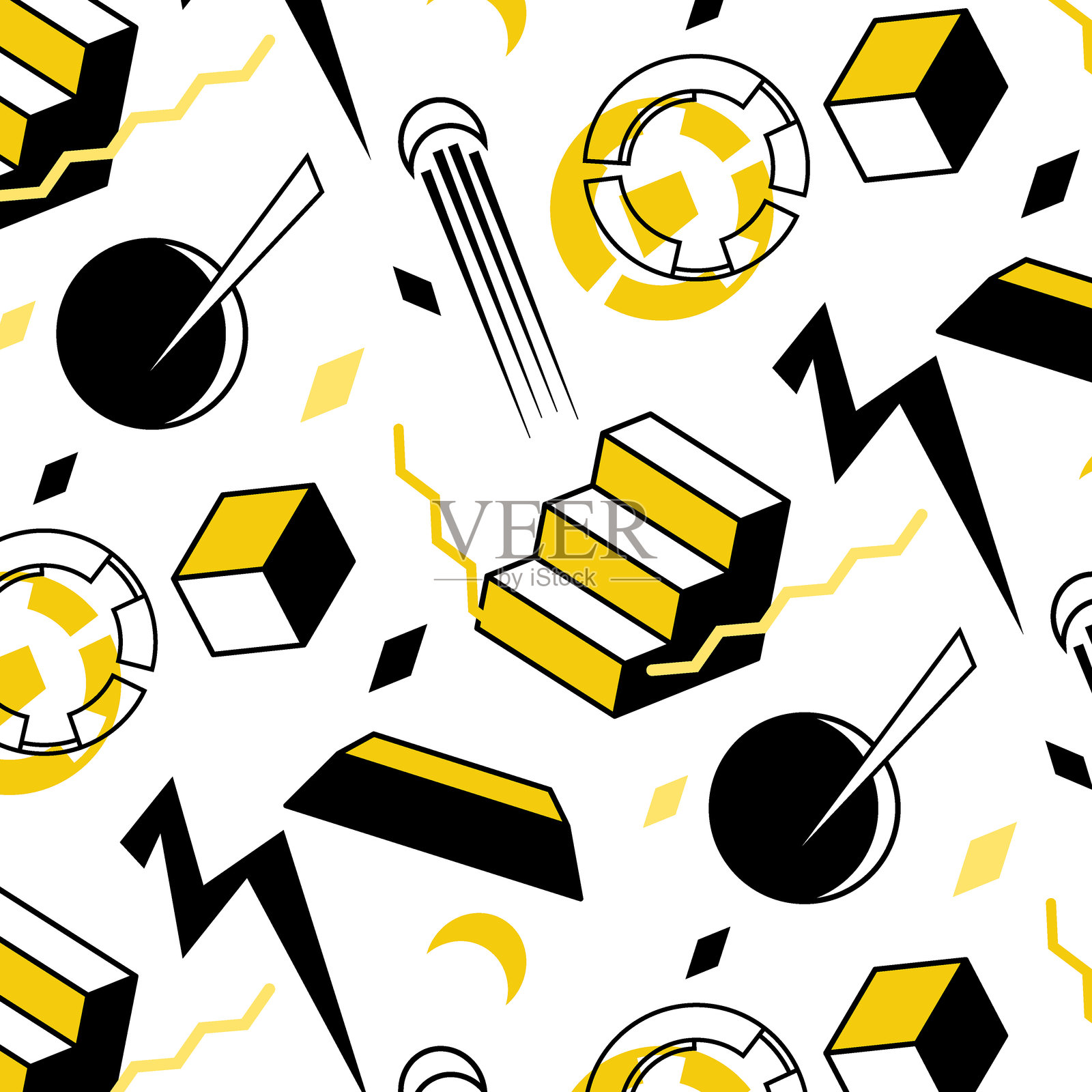 一种无缝图案，样本颜色插画图片素材