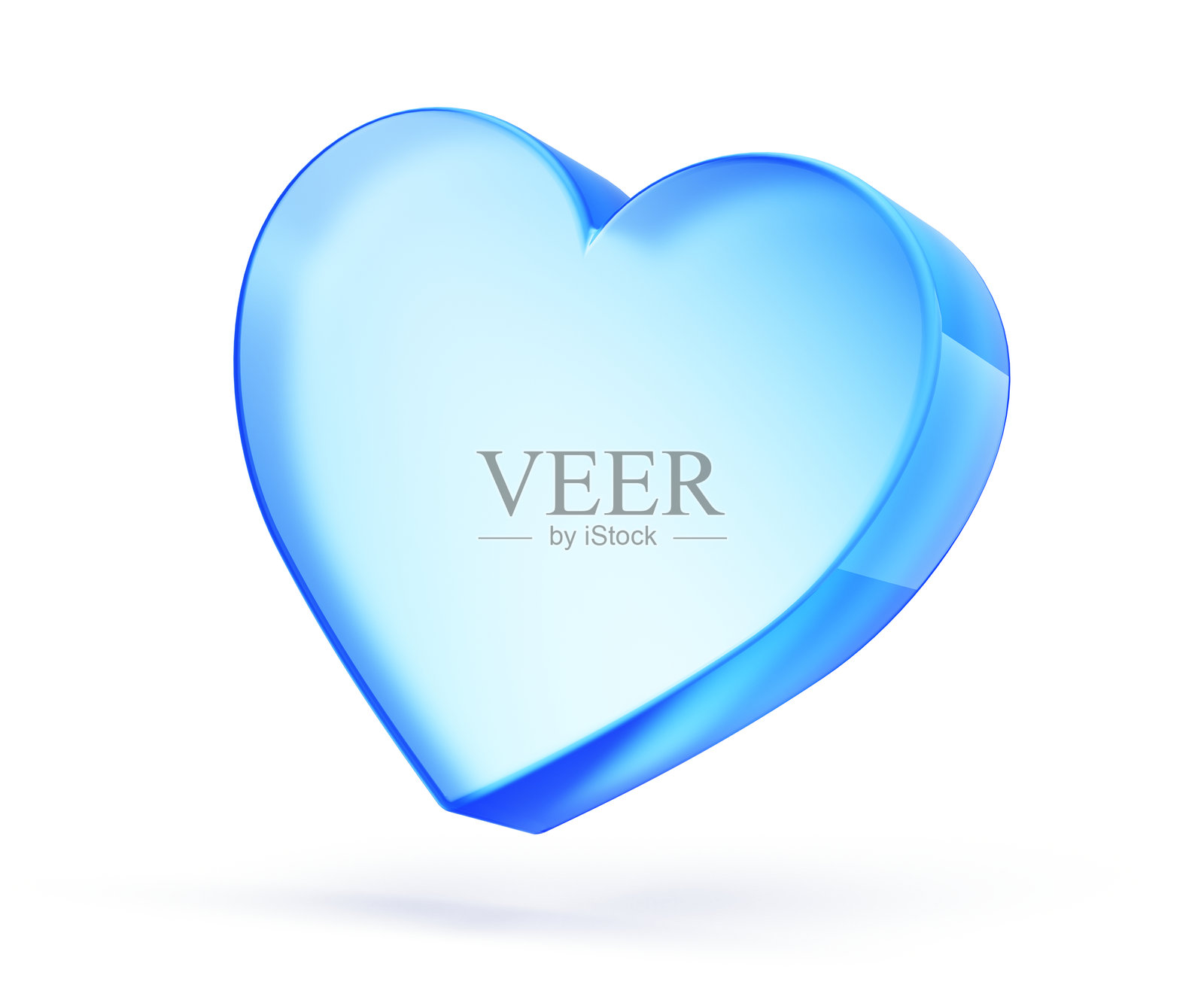 爱心符号图标 - 3D 渲染照片摄影图片