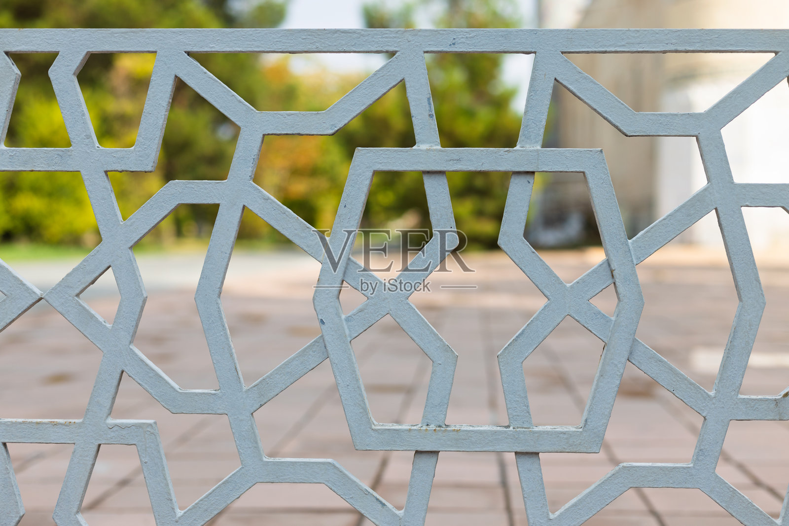 带有东方装饰的格子结构照片摄影图片