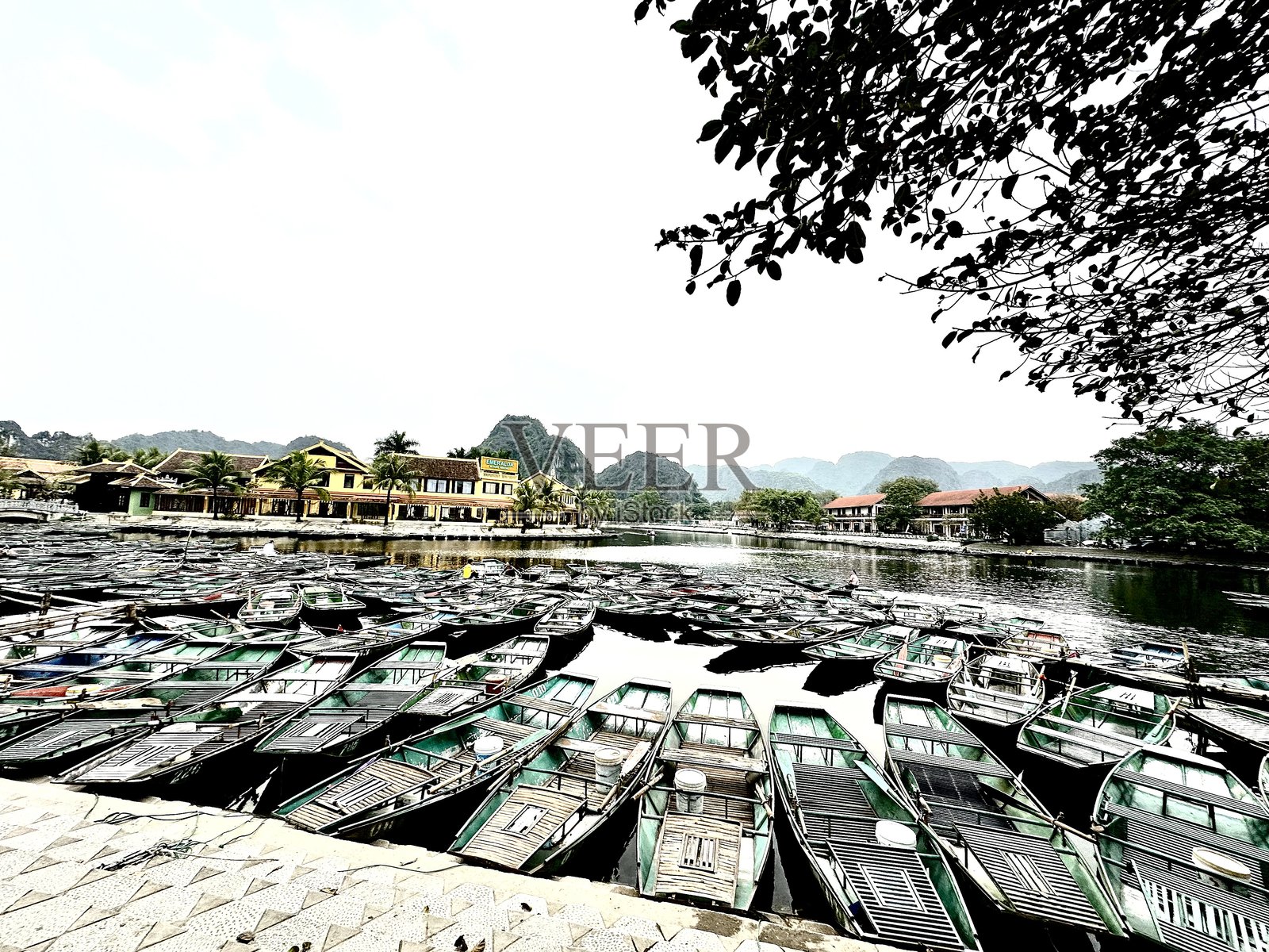 越南宁平的船只照片摄影图片