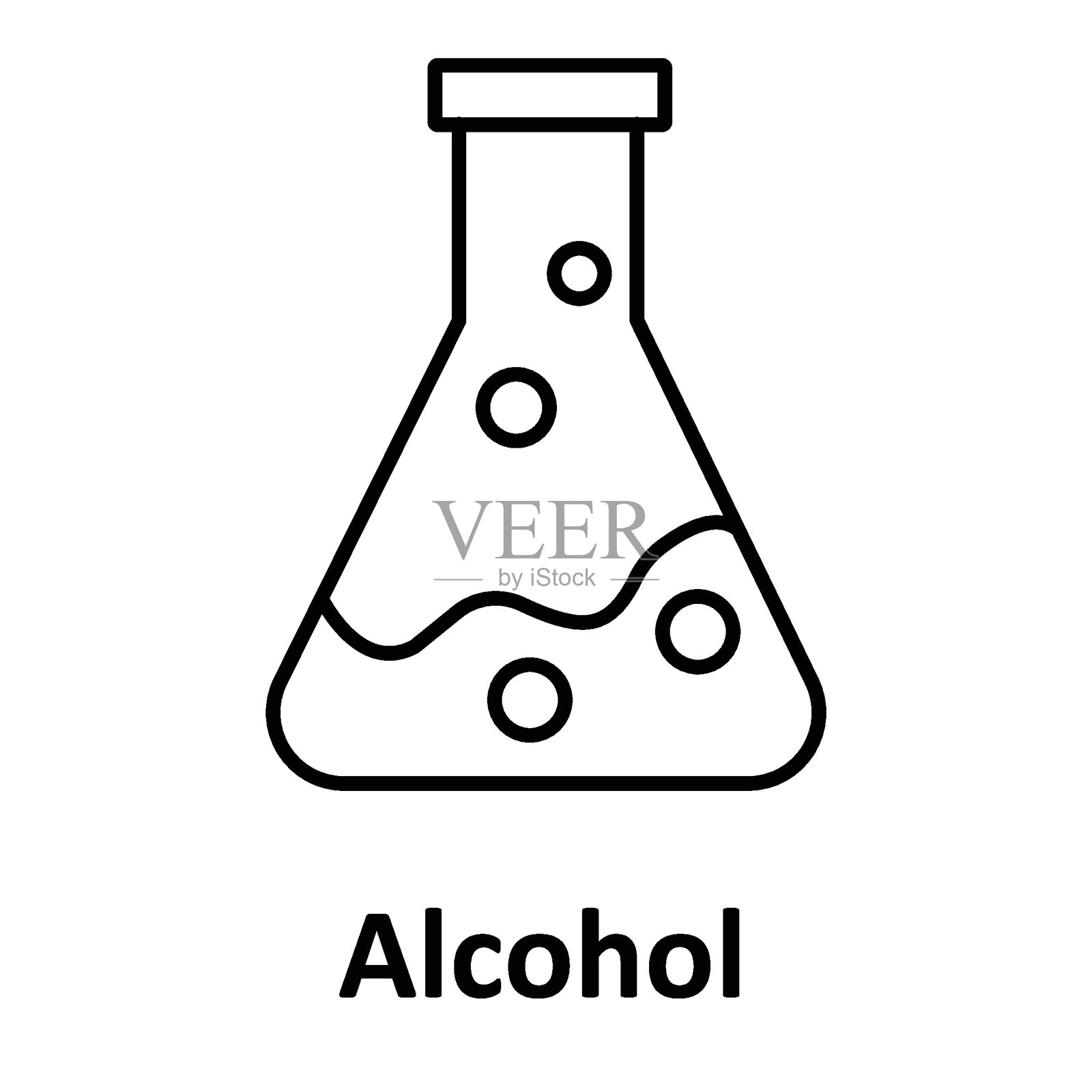 可爱的酒精动画插画图片素材