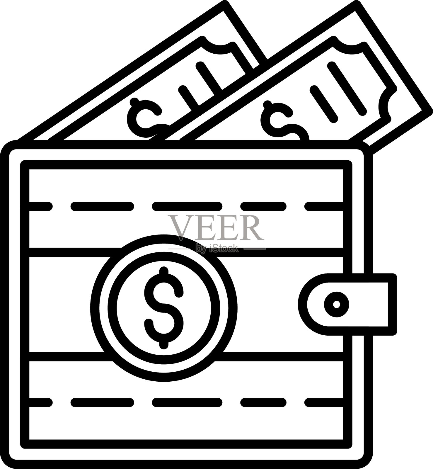 钱包图标插画图片素材