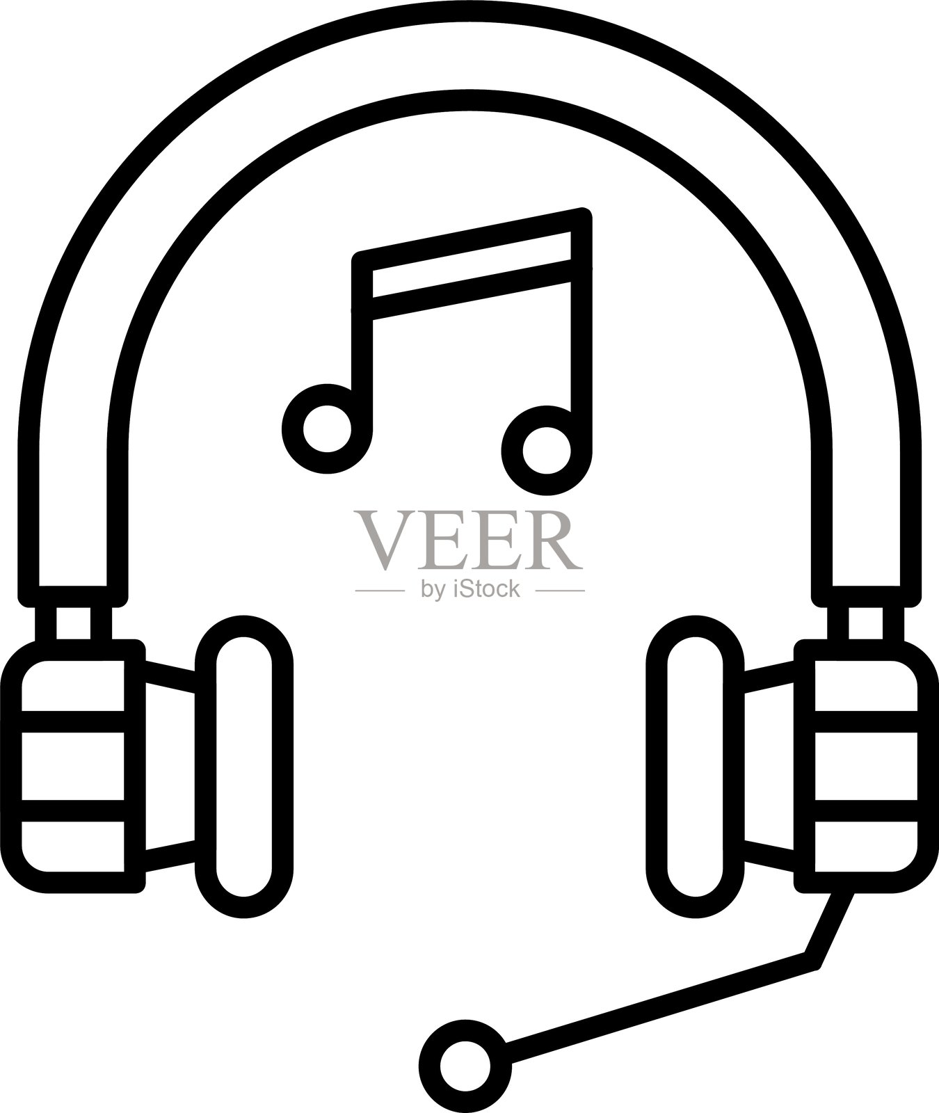 耳机图标插画图片素材