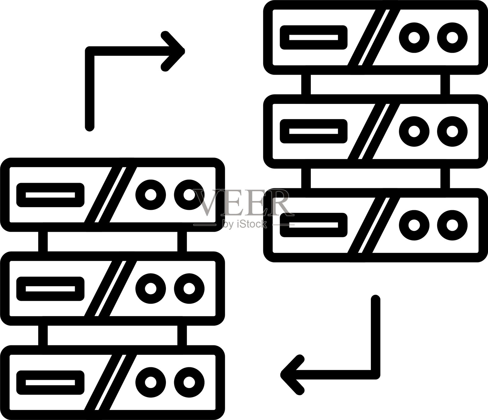 服务器存储图标插画图片素材