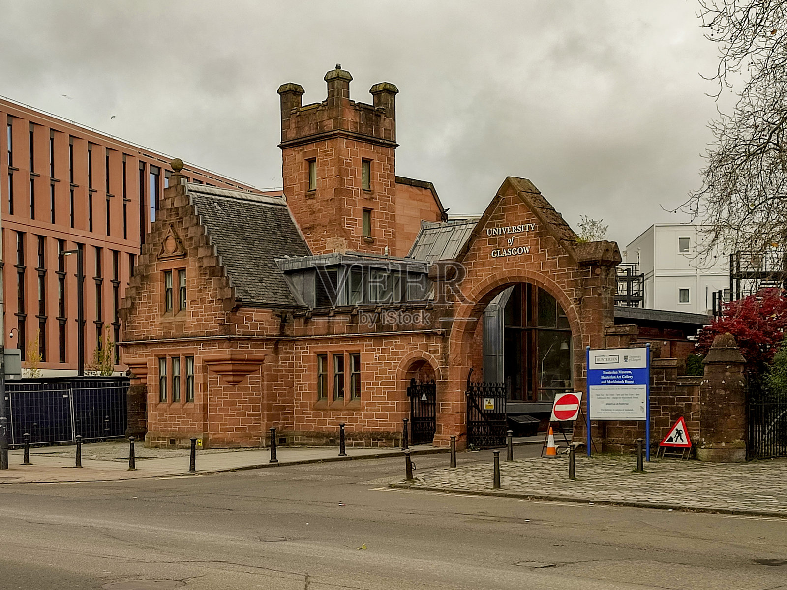 苏格兰英格兰英国格拉斯哥大学的历史建筑照片摄影图片