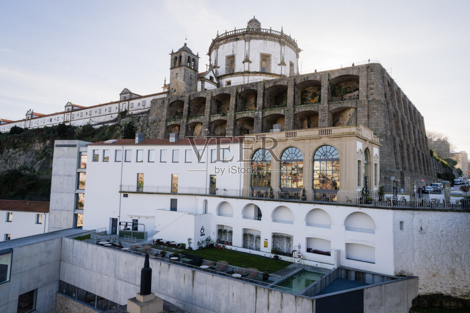 葡萄牙波尔图的塞拉杜皮拉修道院照片摄影图片