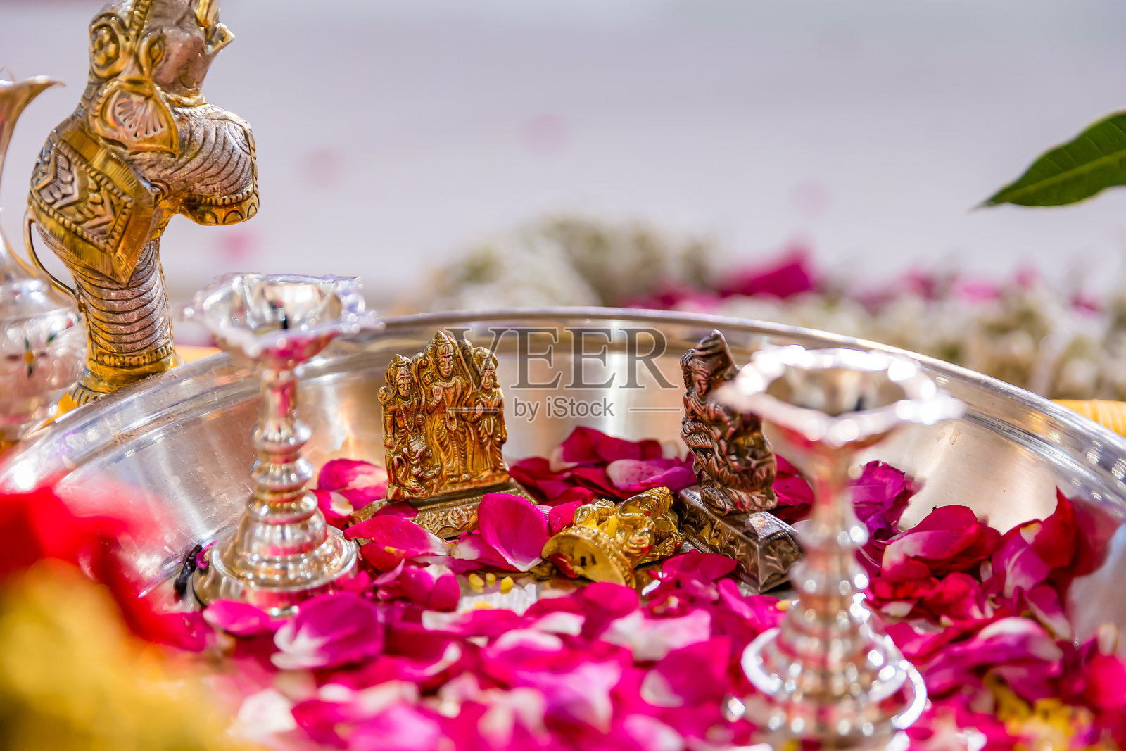 印度教婚礼仪式用品特写照片摄影图片