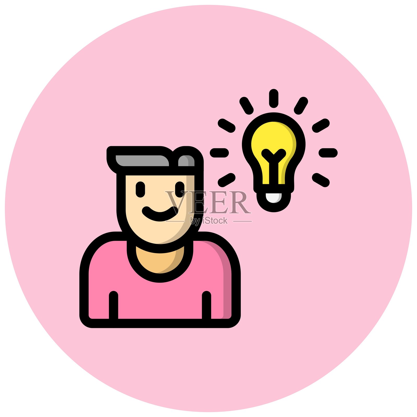 思考矢量图标设计插图插画图片素材