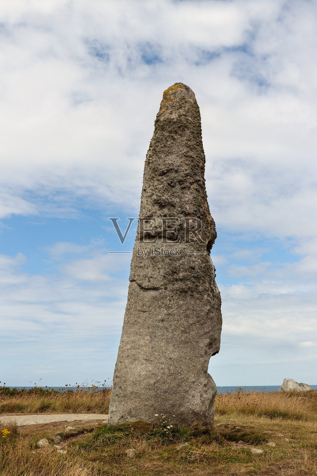 路易斯石柱 - 布列塔尼的巨石纪念碑照片摄影图片