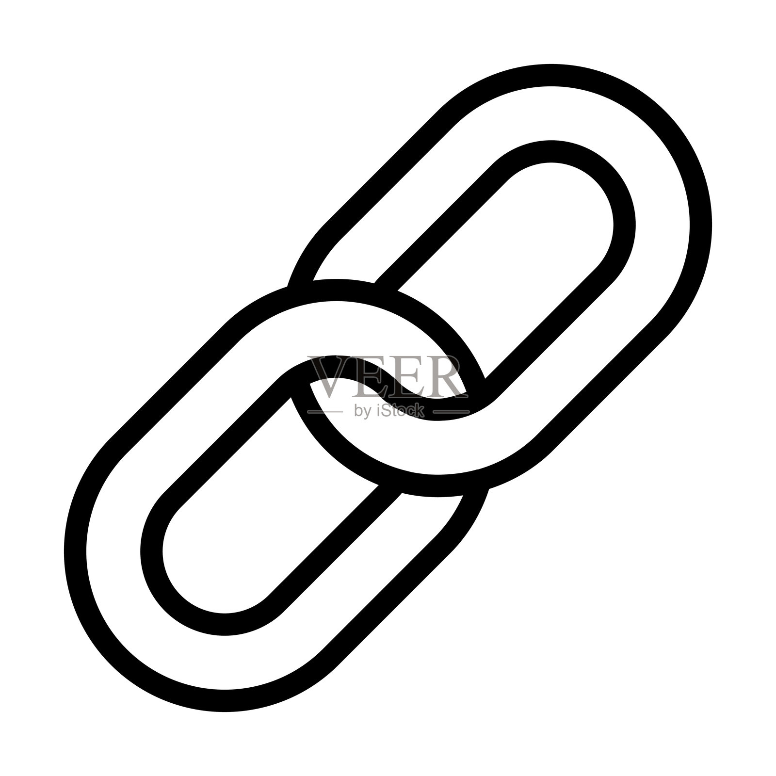 细线风格的链条图标矢量插图设计插画图片素材