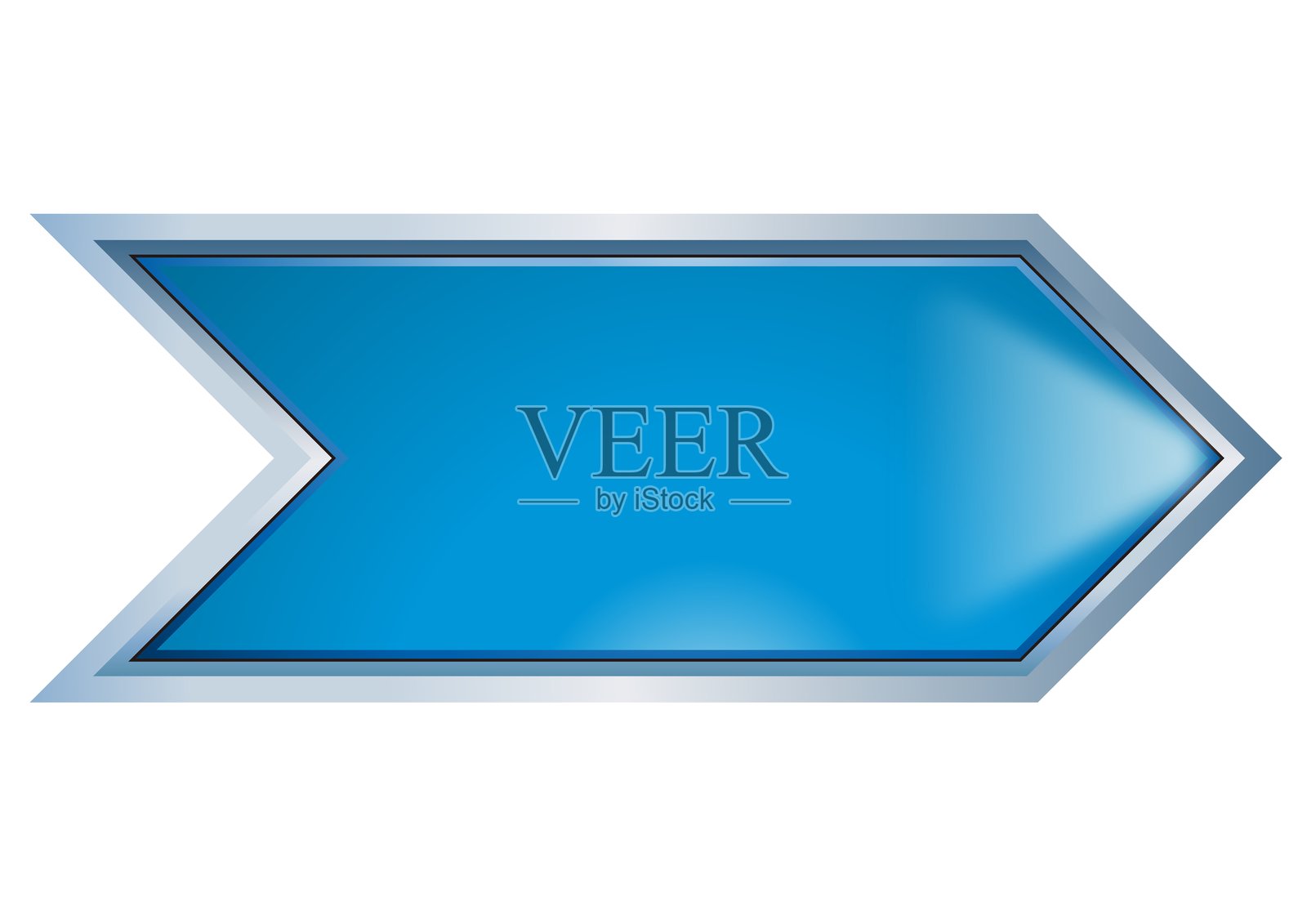 未来风格，带有箭头边缘的蓝色插画图片素材