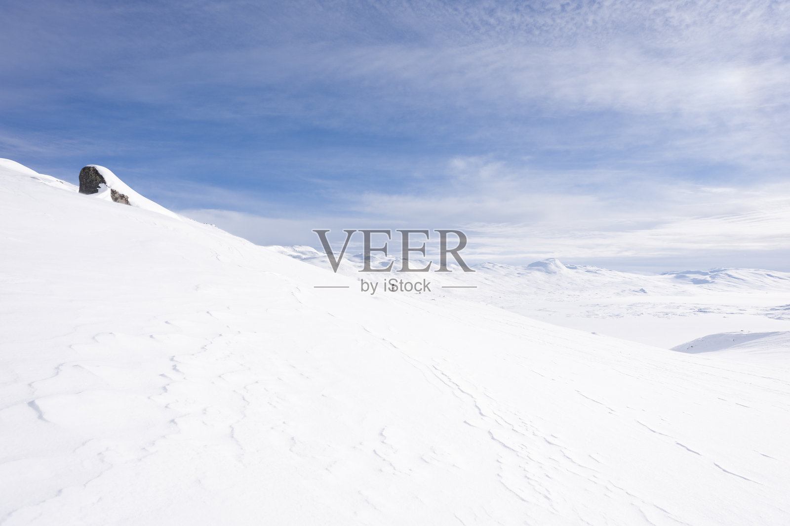 挪威的约顿海门国家公园，二月份照片摄影图片