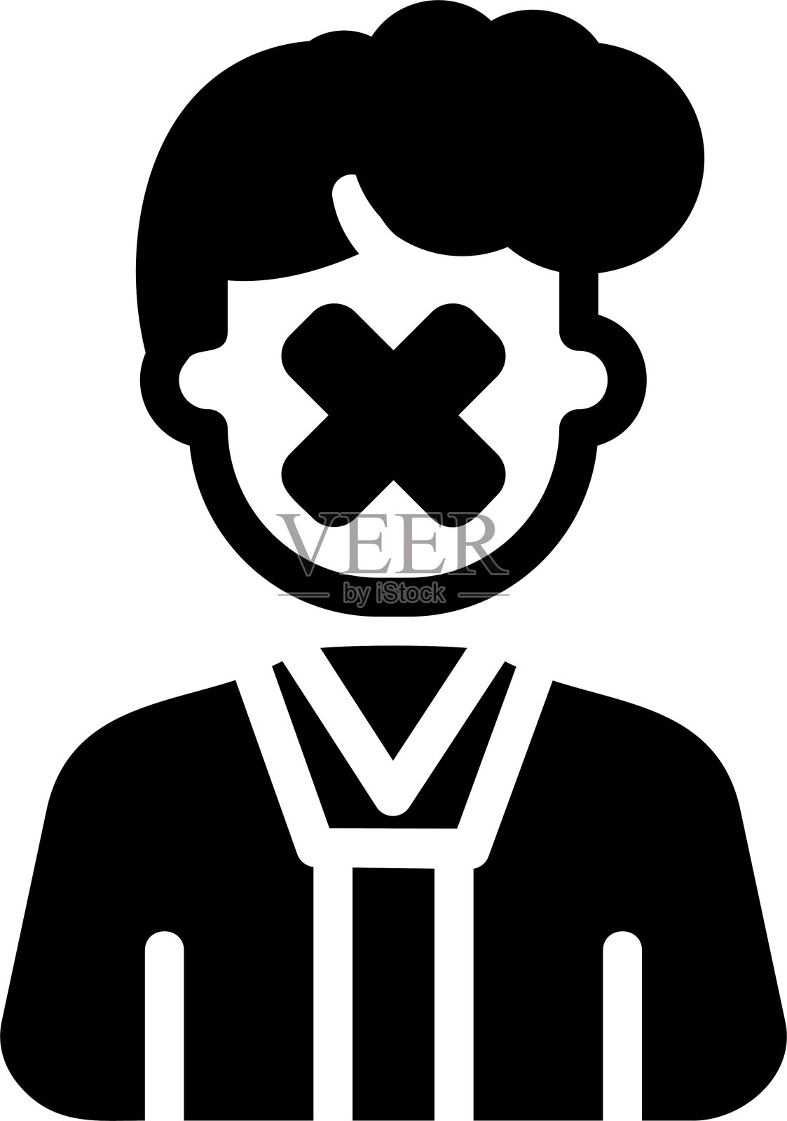 被拒绝的图标插画图片素材