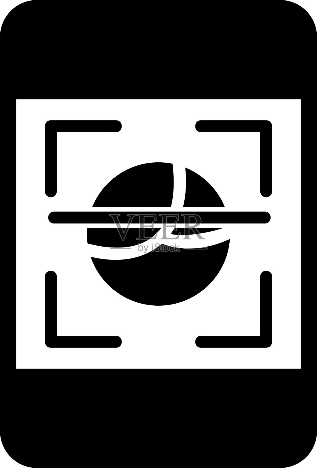 面部扫描图标插画图片素材