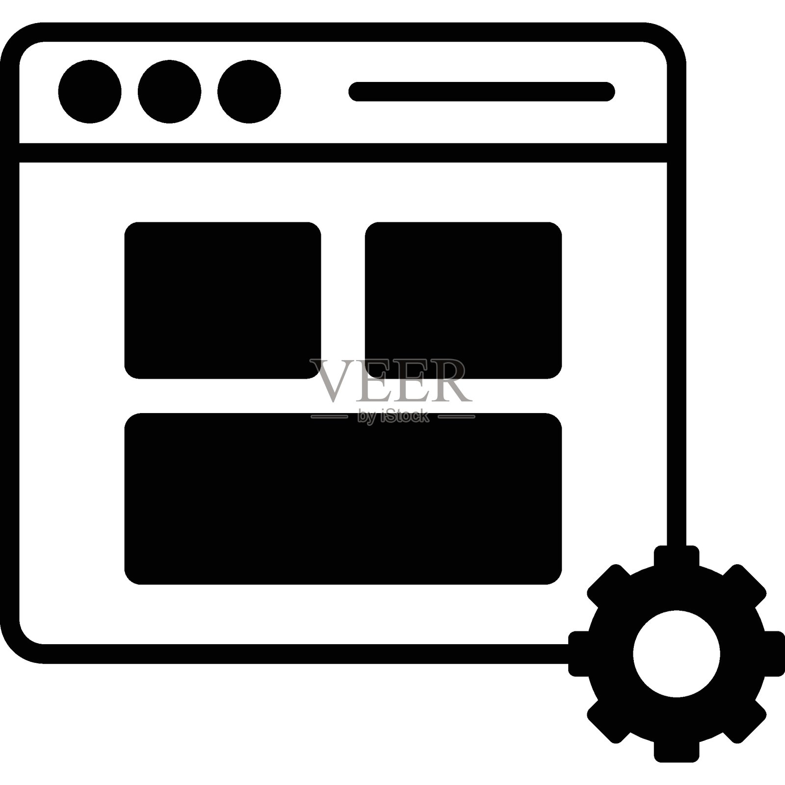 可轻松修改或编辑的网页设置矢量图标插画图片素材