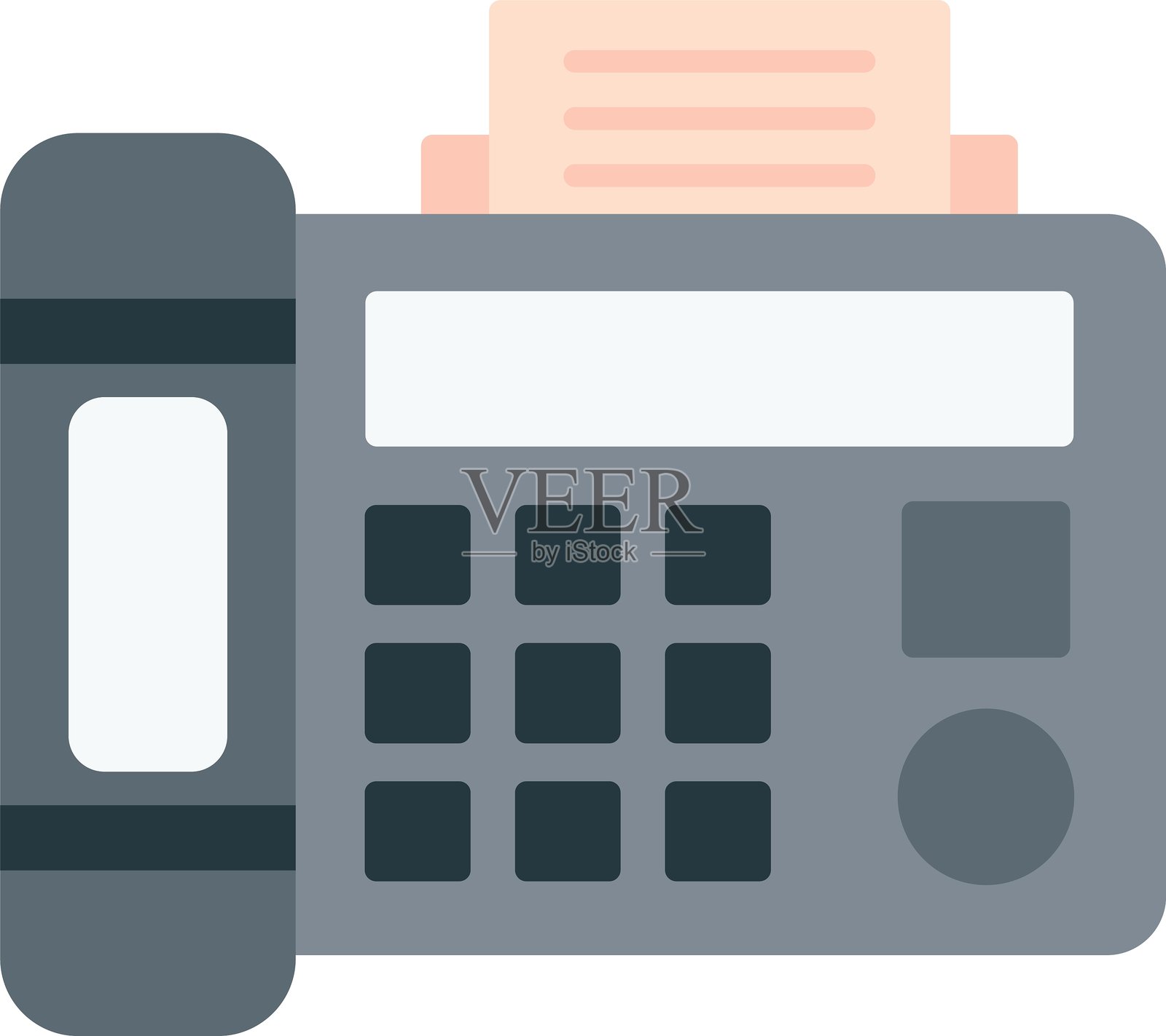 传真图标插画图片素材