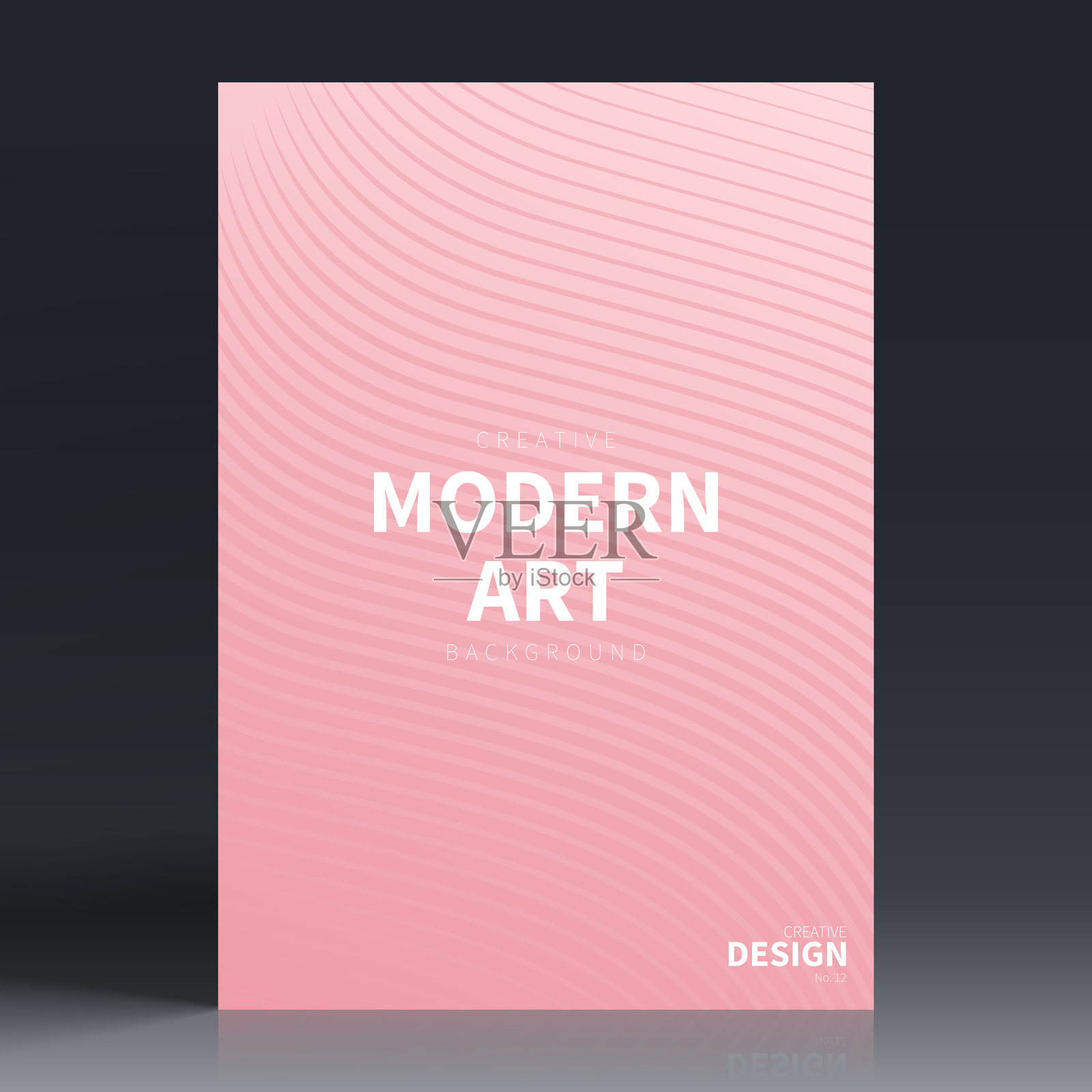 宣传册模板布局，粉色封面设计，商业年度报告，传单，杂志插画图片素材