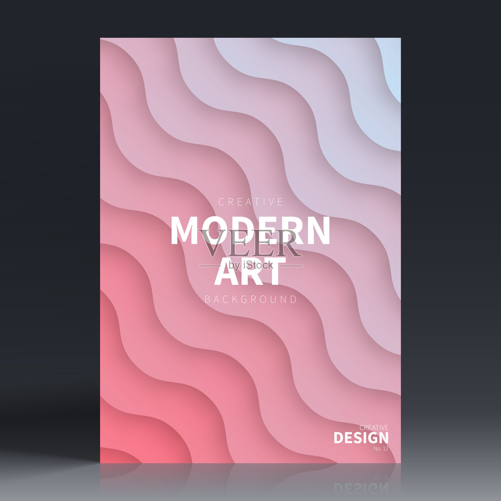 宣传册模板布局，红色封面设计，商业年度报告，传单，杂志插画图片素材