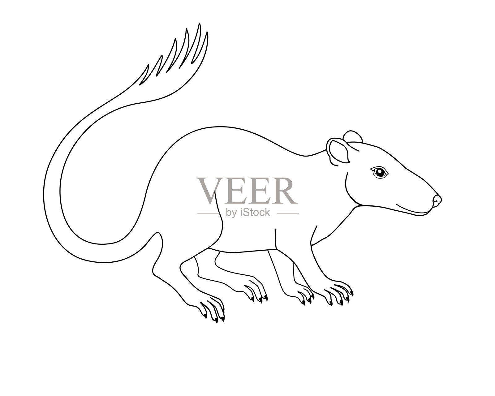 净化猿 - 已灭绝的史前灵长类动物 - 猿类和人类的祖先插画图片素材