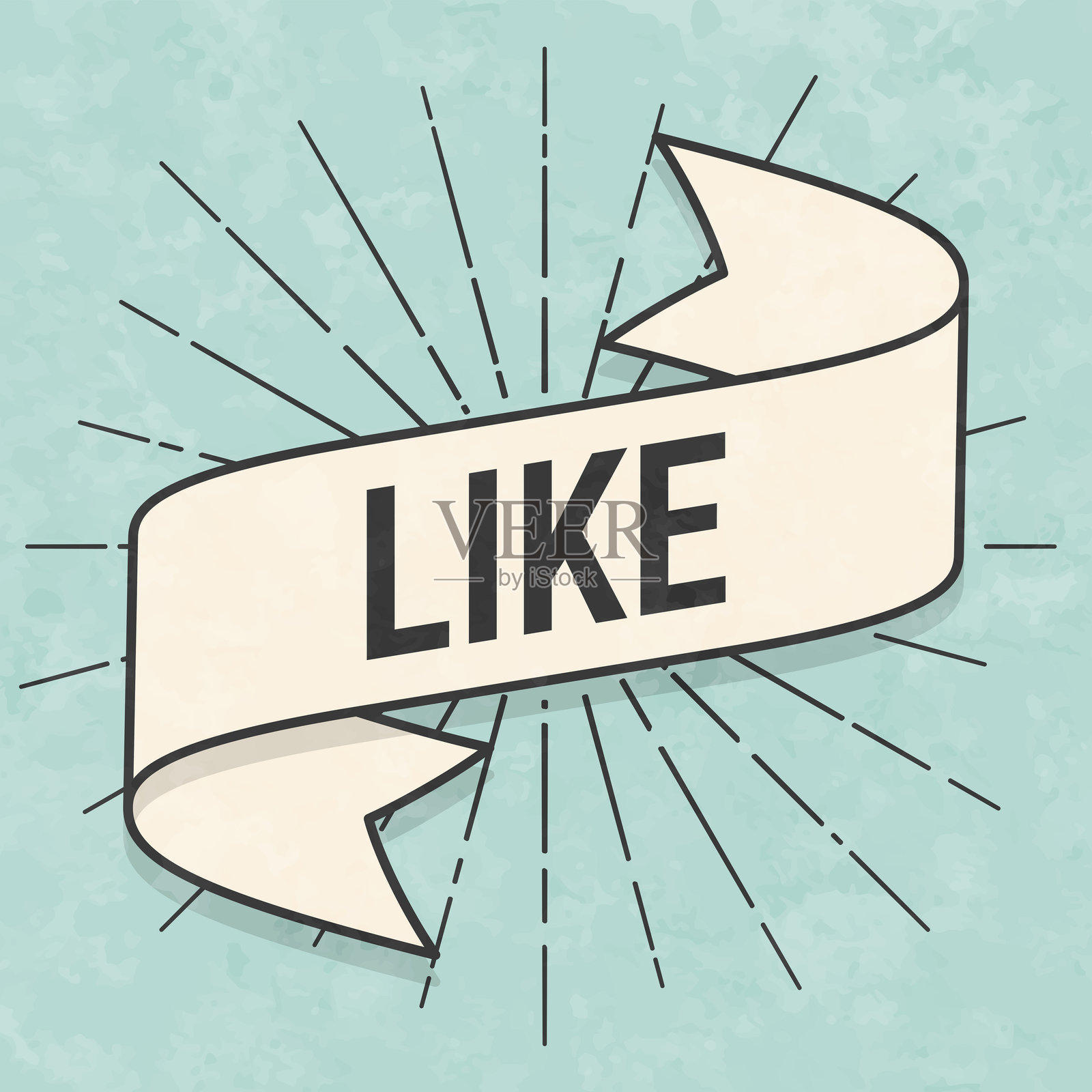 复古风格的横幅 - 旧纹理纸张插画图片素材