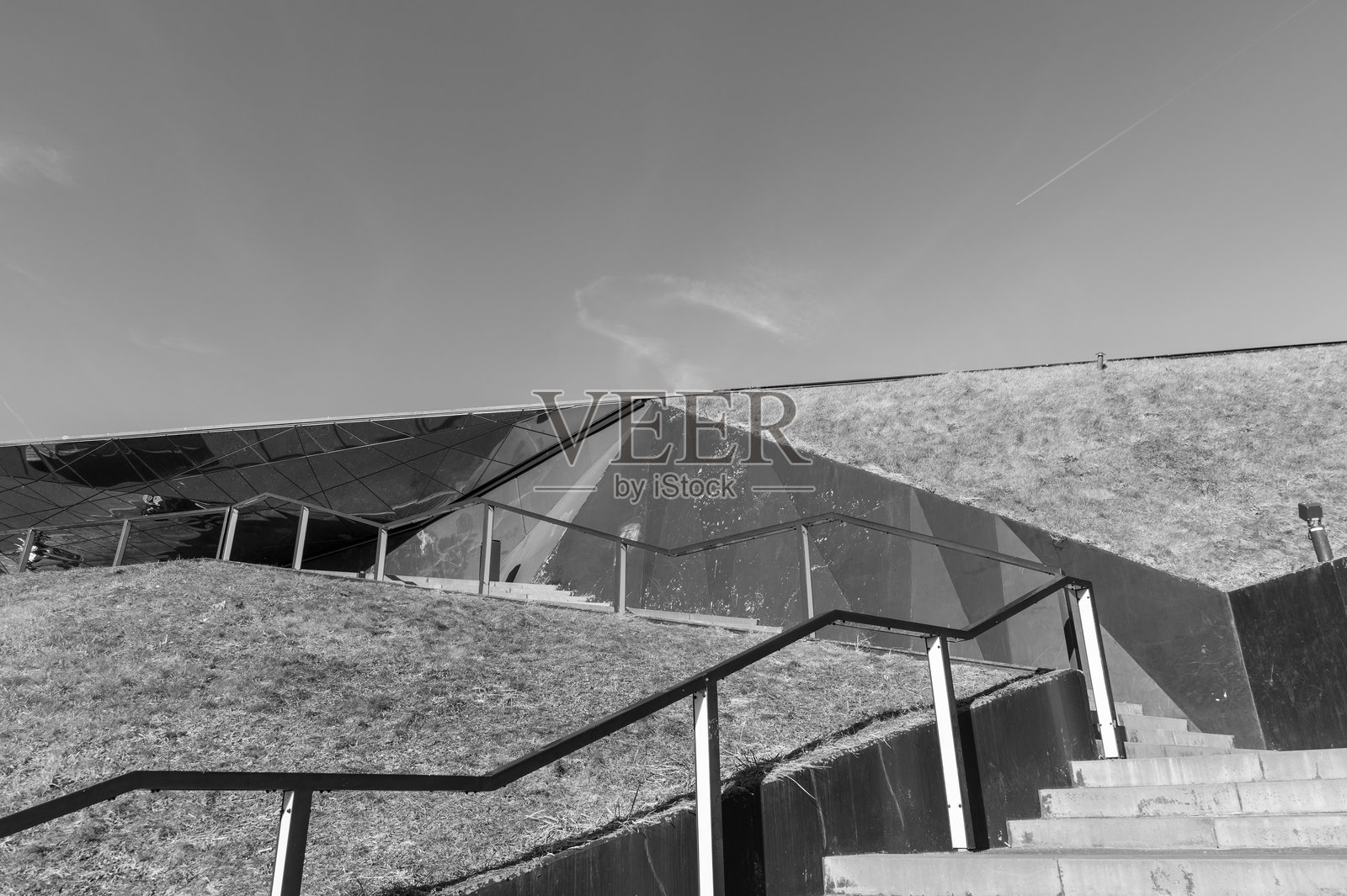 通往卡托维兹MCK屋顶的楼梯照片摄影图片